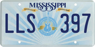 MS license plate LLS397