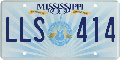 MS license plate LLS414