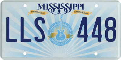 MS license plate LLS448