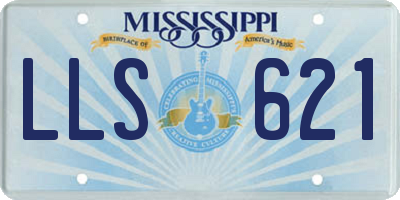 MS license plate LLS621