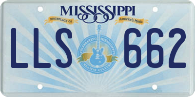 MS license plate LLS662