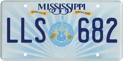 MS license plate LLS682