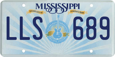 MS license plate LLS689