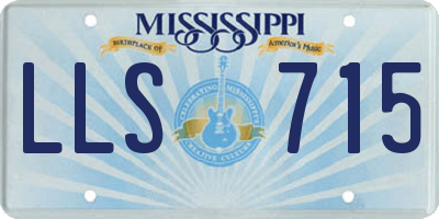 MS license plate LLS715