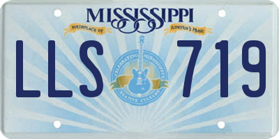 MS license plate LLS719
