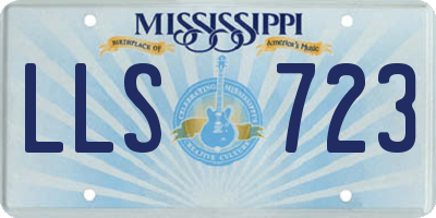 MS license plate LLS723