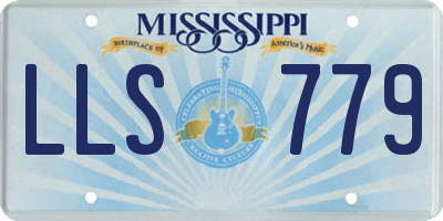 MS license plate LLS779