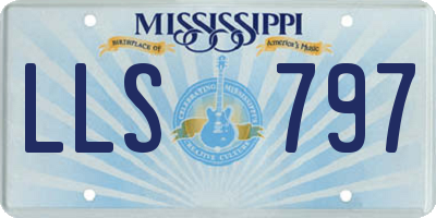 MS license plate LLS797