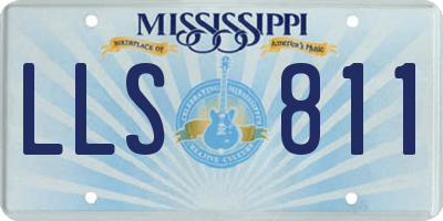 MS license plate LLS811