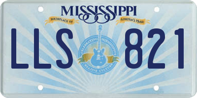 MS license plate LLS821