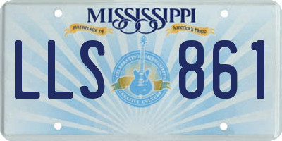 MS license plate LLS861