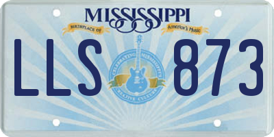 MS license plate LLS873