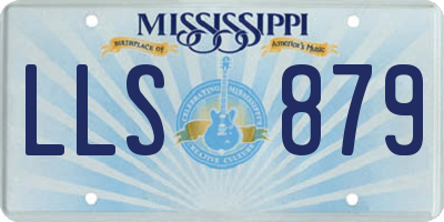 MS license plate LLS879