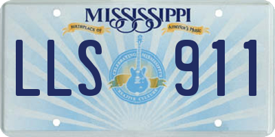 MS license plate LLS911
