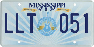 MS license plate LLT051