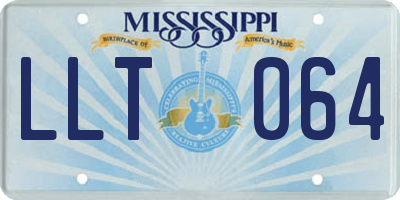 MS license plate LLT064