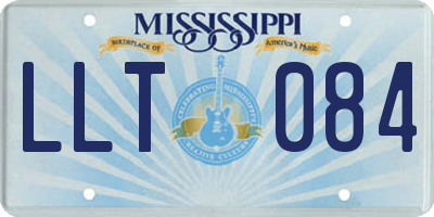 MS license plate LLT084