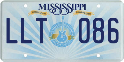 MS license plate LLT086