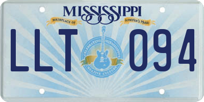 MS license plate LLT094