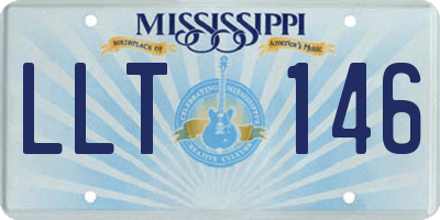 MS license plate LLT146