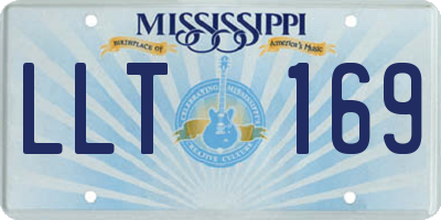 MS license plate LLT169