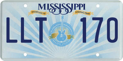 MS license plate LLT170