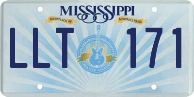 MS license plate LLT171