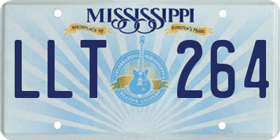 MS license plate LLT264