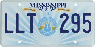 MS license plate LLT295