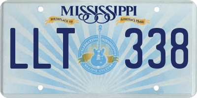 MS license plate LLT338
