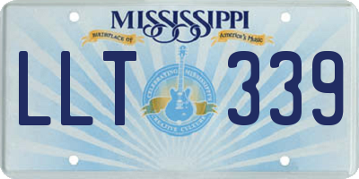 MS license plate LLT339