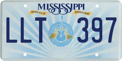 MS license plate LLT397