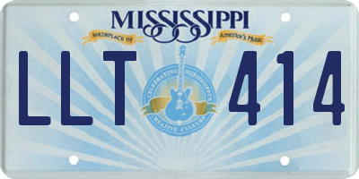 MS license plate LLT414