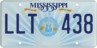 MS license plate LLT438