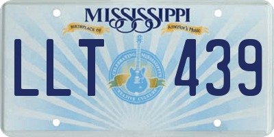 MS license plate LLT439