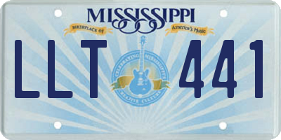 MS license plate LLT441
