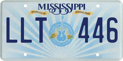 MS license plate LLT446