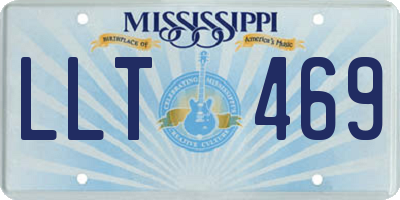 MS license plate LLT469