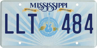 MS license plate LLT484