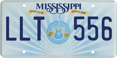 MS license plate LLT556