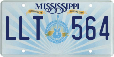 MS license plate LLT564