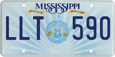 MS license plate LLT590