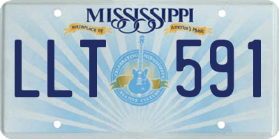 MS license plate LLT591