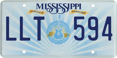 MS license plate LLT594