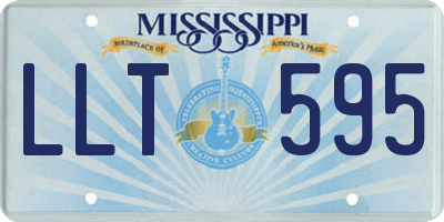 MS license plate LLT595