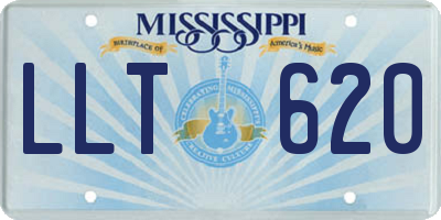 MS license plate LLT620
