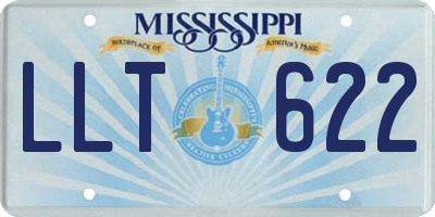 MS license plate LLT622