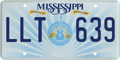 MS license plate LLT639