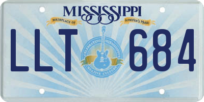 MS license plate LLT684