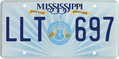 MS license plate LLT697